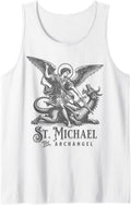 St Michael the Archangel Catholic Christian Saint Tank Top Tank Top | Viral Streetwear Style