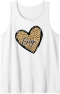 Gigi Shirts Womens Leopard Print Mom Tee Cheetah Love Heart Tank Top Tank Top Viral TikTok Find Everyday Wear
