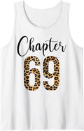 69 Year Birthday Party Leopard Print 69th Birthday Crew Tank Top Tank Top Viral TikTok Find Fan Favorite