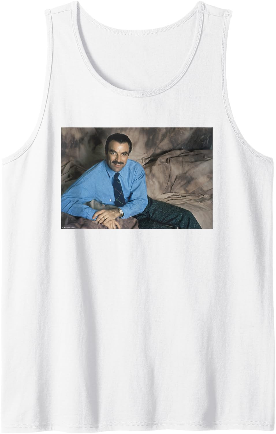 Tom Selleck Magnum P.I. Actor By Michael Grecco Tank Top Tank Top | Premium Quality