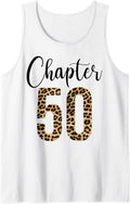 50 Year Birthday Party Leopard Print 50th Birthday Crew Tank Top Tank Top Trending US Everyday Wear