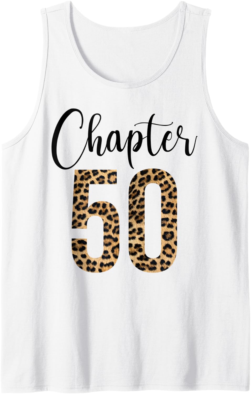 50 Year Birthday Party Leopard Print 50th Birthday Crew Tank Top Tank Top Trending US Everyday Wear