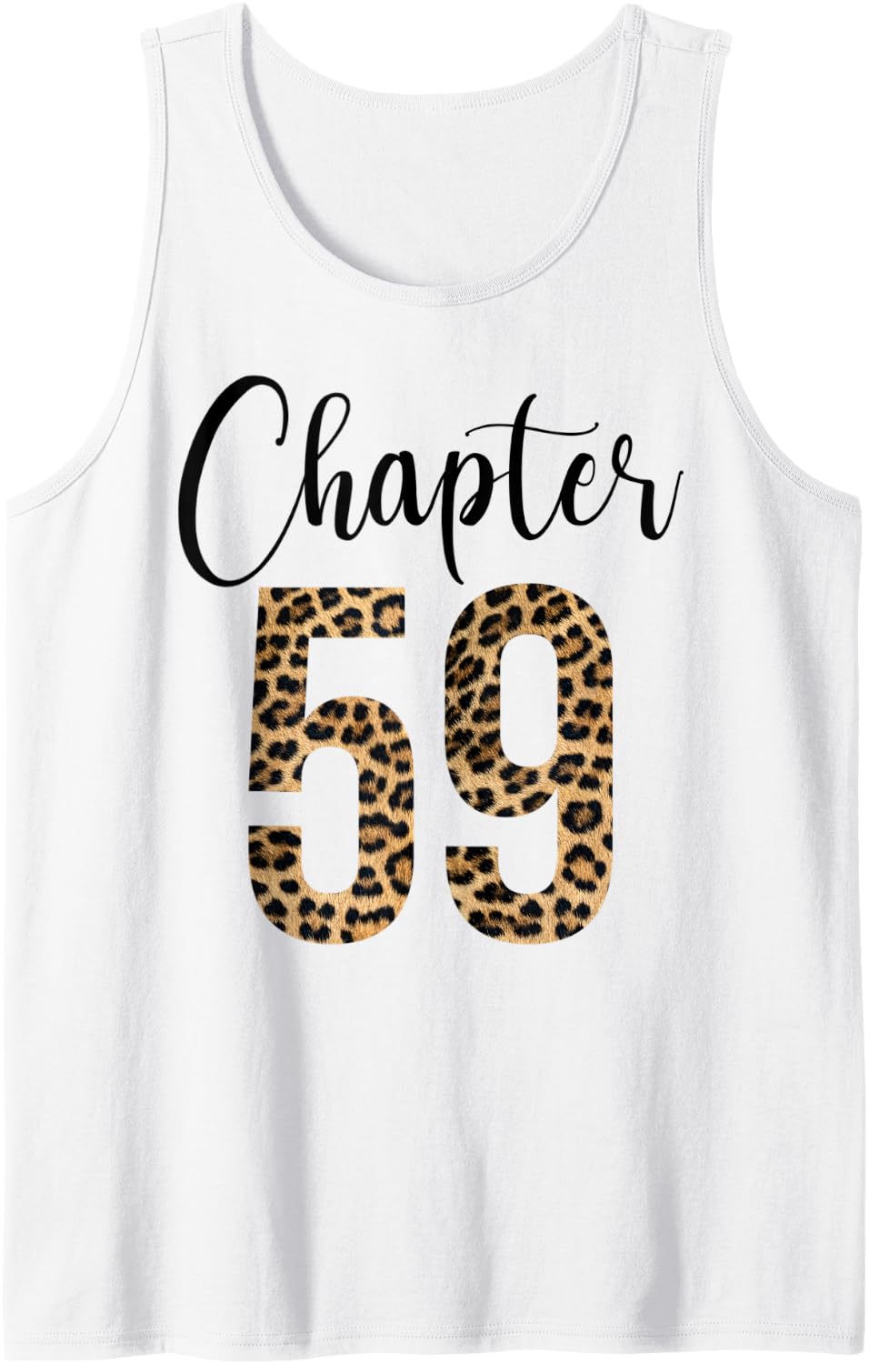 59 Year Birthday Party Leopard Print 59th Birthday Crew Tank Top Tank Top Trending US Best Seller Look