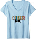 Womens Cheer Lolli Leopard Cheetah Print Retro Trendy Cute V Neck Apparel Trending US Gift Ready