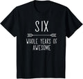 Kids Sixth Birthday Boy Shirt, 6 Year Old Birthday Boy Outfit T-Shirt | US Viral Pick | Aesthetic Casual Look