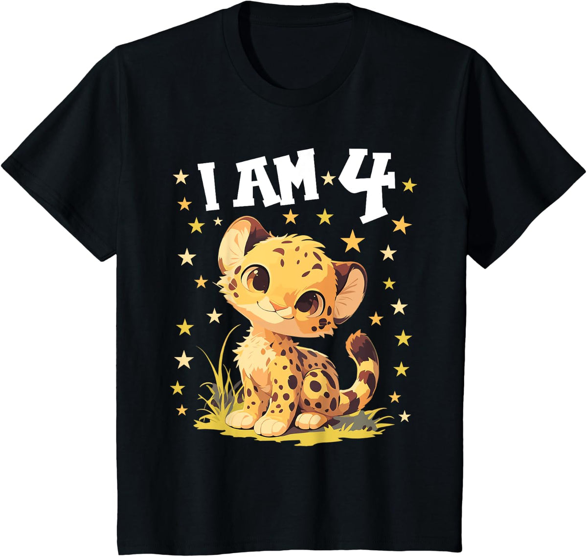 4 Years old 4 birthday Cheetahs Boy Girl Cheetah Apparel Streetwear Style Best Seller Look