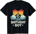 Kids 6 Year Old Soccer Player Gifts 6th Birthday Boy Sixth Bday Apparel | Bestseller Style | Aesthetic Casual Look