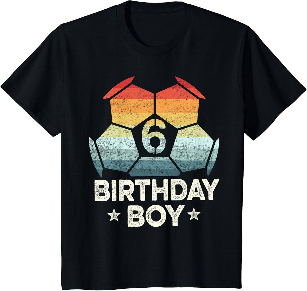 Kids 6 Year Old Soccer Player Gifts 6th Birthday Boy Sixth Bday Apparel | Bestseller Style | Aesthetic Casual Look