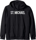St. Michael T Shirt Cool the archangel saint cheap gift tee Zip Hoodie Hoodie | Viral Streetwear Style