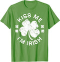 Kiss Me I'm Irish Shirt Funny Men Women Kids St Patricks Day T-Shirt | US Best Seller