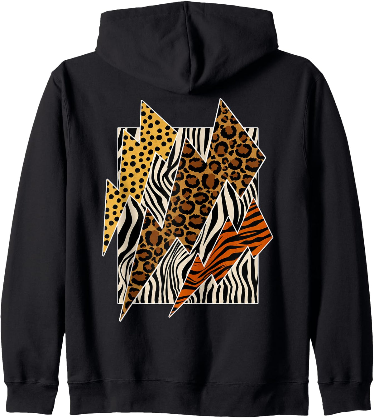 Tiger Leopard Cheetah Zebra Lightning Tee Animal Print Zip Hoodie Hoodie Trending US Best Seller Look