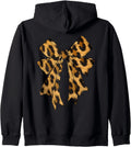 Coquette Bow Leopard Cheetah Print For Women Girls Girly Mom Zip Hoodie Hoodie Premium Print Fan Favorite