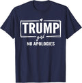 Cute Trump Girl No Apologies Republican Women 2024 Blue Apparel Premium Print Best Seller Look