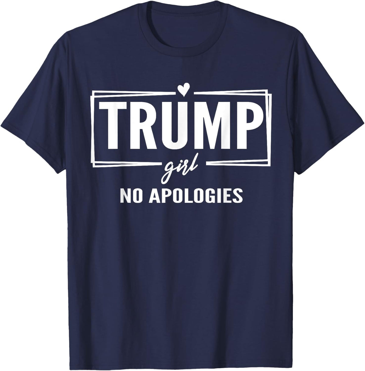 Cute Trump Girl No Apologies Republican Women 2024 Blue Apparel Premium Print Best Seller Look
