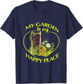 My Garden is my Happy Place Gardening Shirt Gift T-Shirt | Bestseller Style | Daily Wear Essential