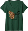 Womens Butterfly Cheetah Print Christian Bible Verse Jeremiah 29 11 V Neck Apparel Comfort Fit Fan Favorite