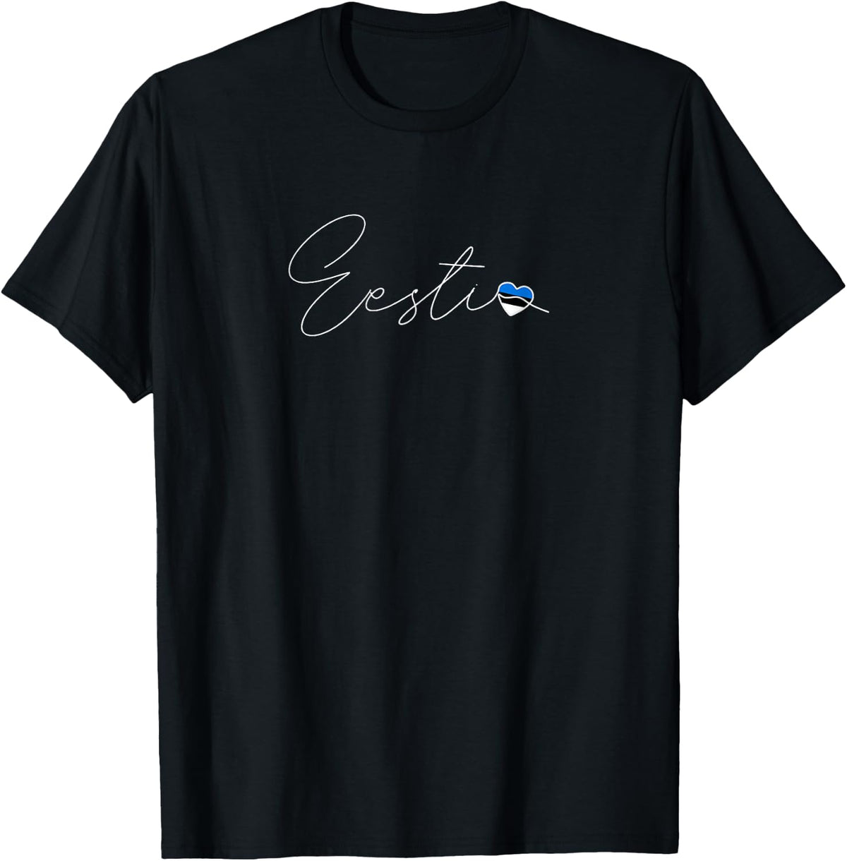 Eesti Simple Love Estonian Flag Heart on Estonia Apparel | US Best Seller