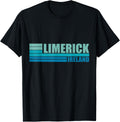 Blue Retro Vintage Limerick City Tourist Place in Ireland UK Apparel | US Viral Pick | Daily Wear Essential