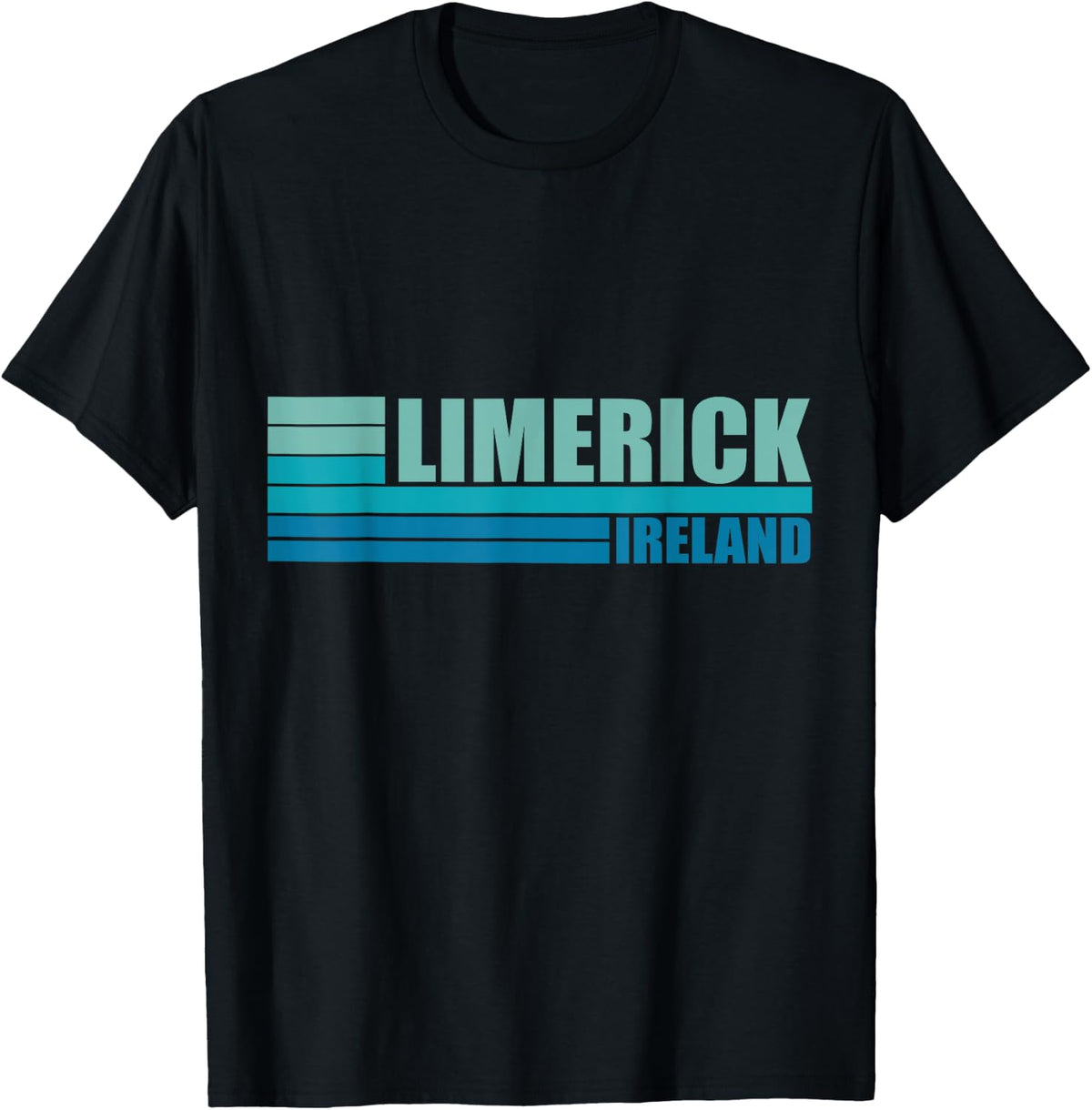 Blue Retro Vintage Limerick City Tourist Place in Ireland UK Apparel | US Viral Pick | Daily Wear Essential