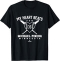 My Heart Beats for Michael Pineda Valentines Baseball Lover Apparel | Trending 2025
