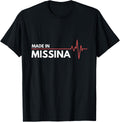 Made In Missina Italy Italia Place Of Birth Heartbeat Apparel | Trending 2025 | Customer Favorite