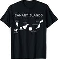 Canary Islands Map and Place Names Spain Canary Islands Apparel | Bestseller Style | Aesthetic Casual Look