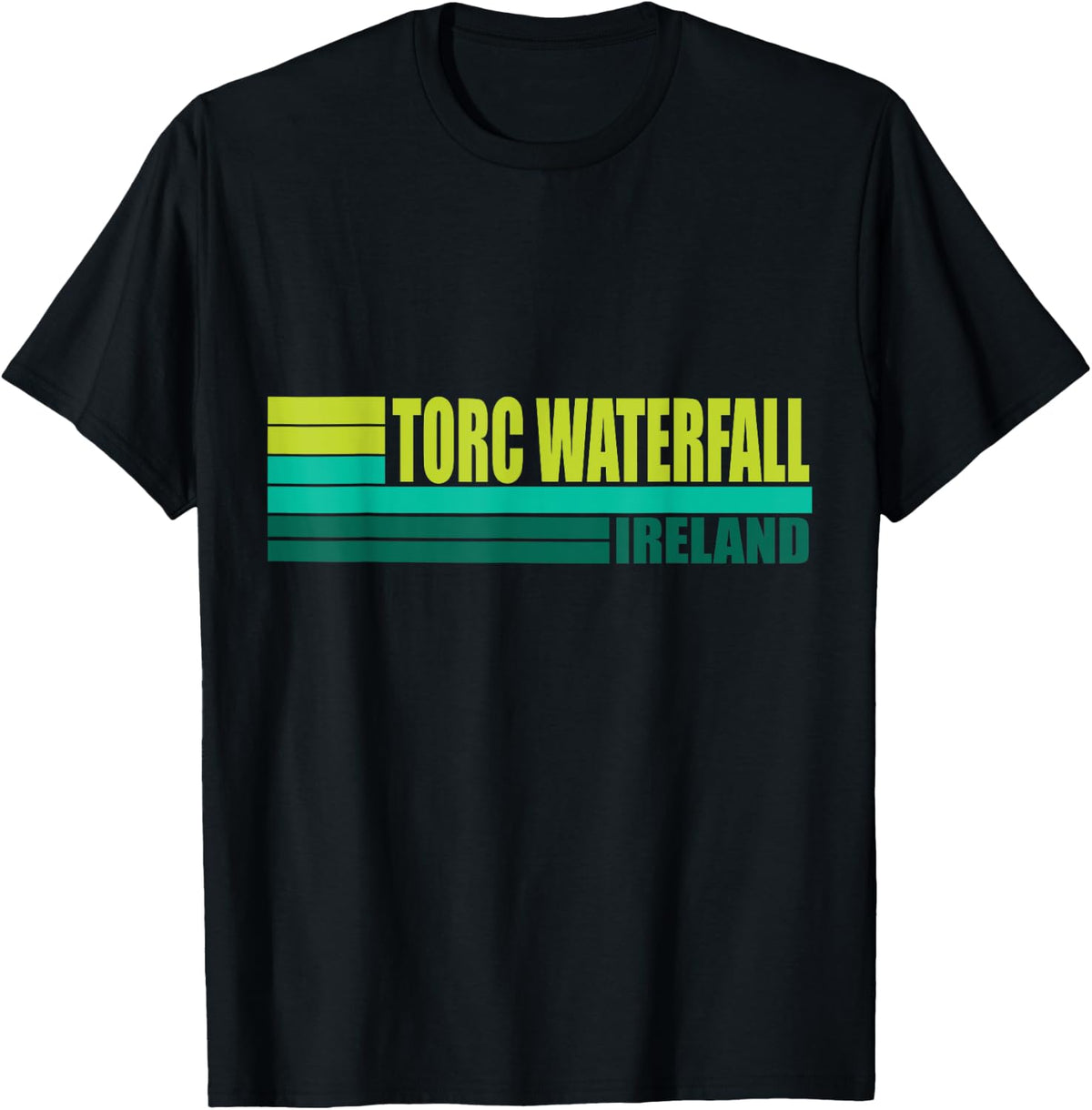 Green Retro Torc Waterfall Tourist Places in Ireland UK Apparel | High Search Volume | Customer Favorite