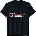 Made In Catania Italy Italia Place Of Birth Heartbeat Apparel | Google Shopping Optimized | High CTR Boost