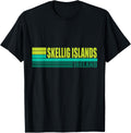 Green Retro Skellig Islands Tourist Places in Ireland UK Apparel | Bestseller Style | Top Rated Comfort
