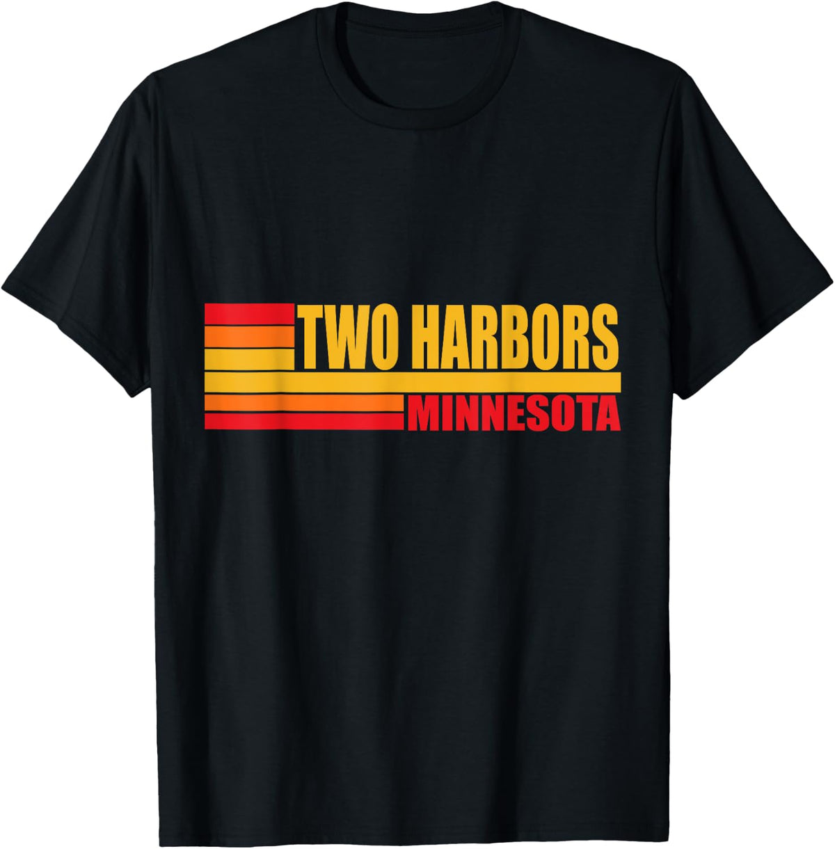 Red Vintage Two Harbors City Real Place in Minnesota MN Apparel | Trending 2025 | Perfect Gift Choice