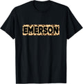 Funny Emerson Leopard Print Personalized Name Emerson Apparel Viral TikTok Find US Top Pick