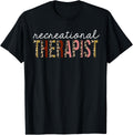 Recreational Therapist Leopard Print Funny Appreciation Apparel Trending US Gift Ready