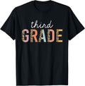 Leopard 3rd Grade Teacher Cute Third Grade Back to School T Shirt for Men Women Kids T Shirt Viral TikTok Find US Top Pi