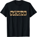 Funny Natasha Leopard Print Personalized Name Natasha Apparel Comfort Fit US Top Pick