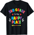 Third Grade Teacher Shirt Squad 3rd Grade Is My Happy Place T-Shirt for Men Women Kids T-Shirt | Bestseller Style | Daily Wear Essential