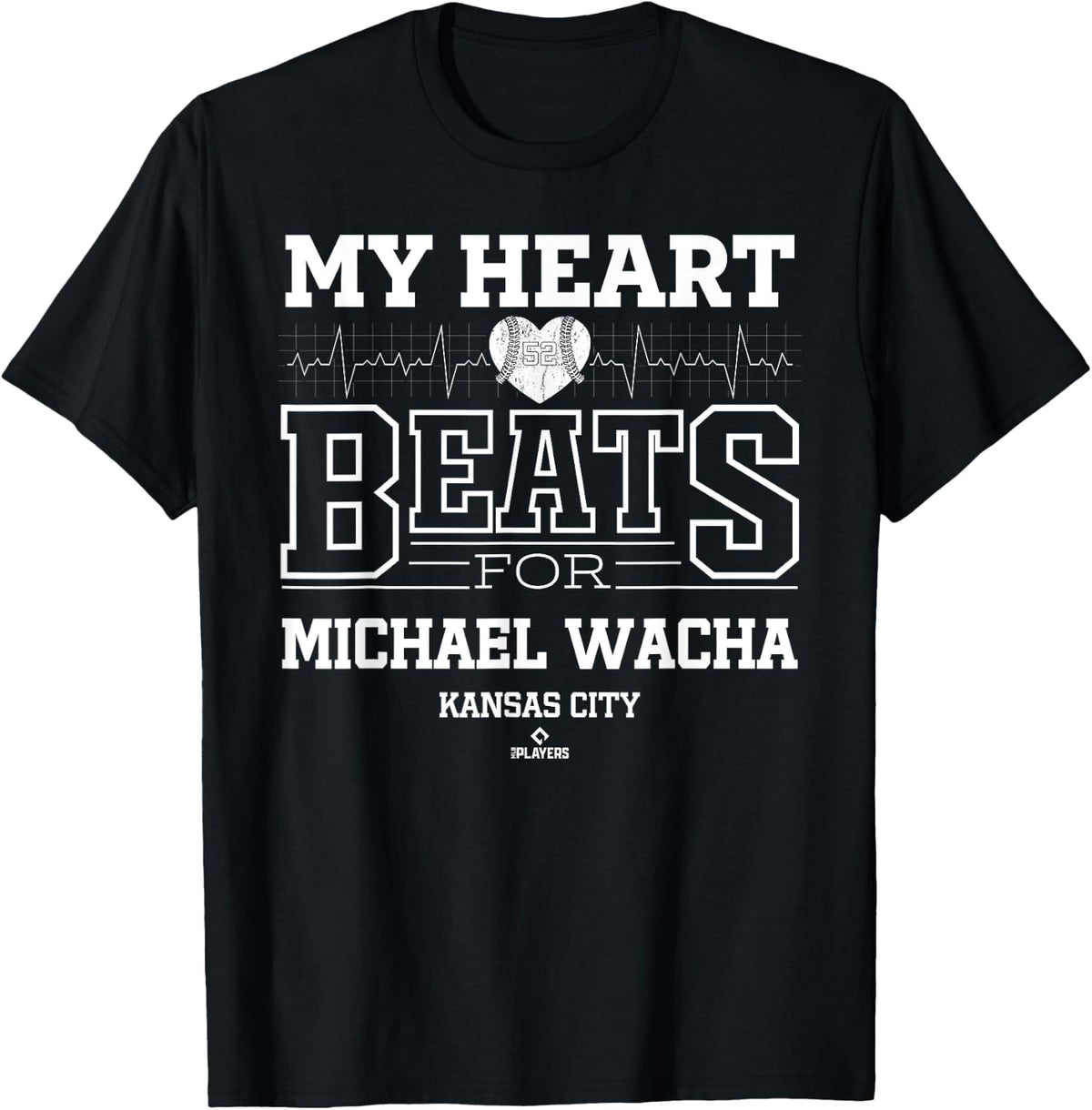 My Heart Beats for Michael Wacha Kansas City Baseball MLBPA Apparel | Perfect Gift Idea