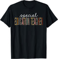 Special Education Teacher Leopard Print Funny Appreciation Men Women Kids Apparel Viral TikTok Find Hot Right Now
