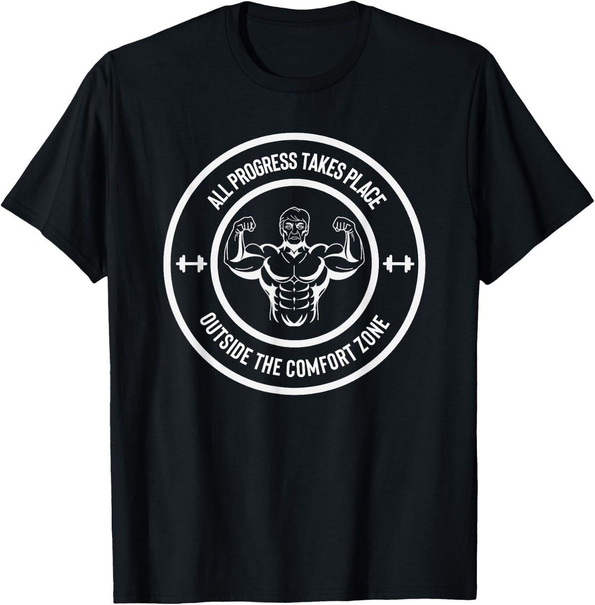 All Progress Takes Place Outside Comfort Zone Body Builder 5 Apparel | Premium Quality | Customer Favorite