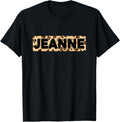 Funny Jeanne Leopard Print Personalized Name Jeanne Apparel Streetwear Style Best Seller Look