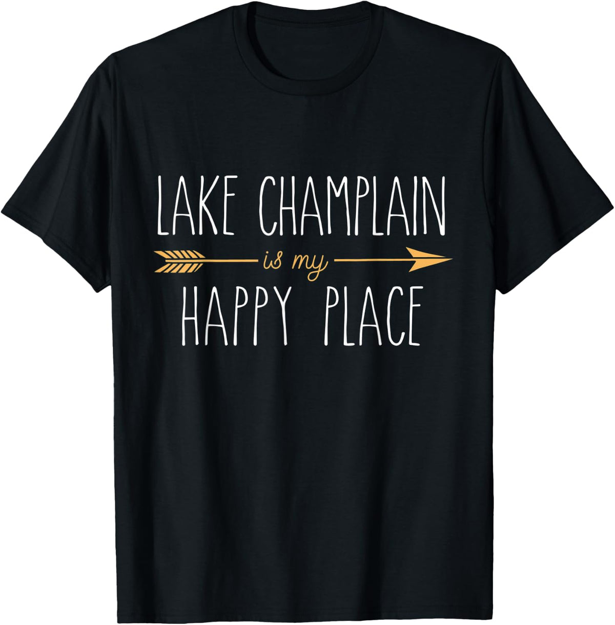 Lake Champlain is My Happy Place - Cute Lake House Lifestyle Apparel | Bestseller Style | Aesthetic Casual Look