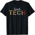 Lash tech Leopard Print Funny Appreciation Apparel Viral TikTok Find Fan Favorite