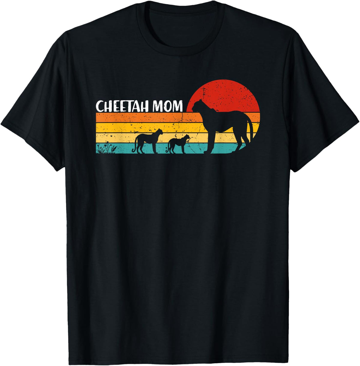 Cheetah Mom Mother s Day Animal Lover Retro Vintage Apparel Streetwear Style Everyday Wear