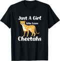 Funny Cheetah For Girls Just A Girl Who Loves Cheetahs Apparel Viral TikTok Find Gift Ready