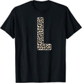 Leopard Print Cheetah Print Animal Print Letter L Cat Men Women Girls Kids Apparel Trending US US Top Pick