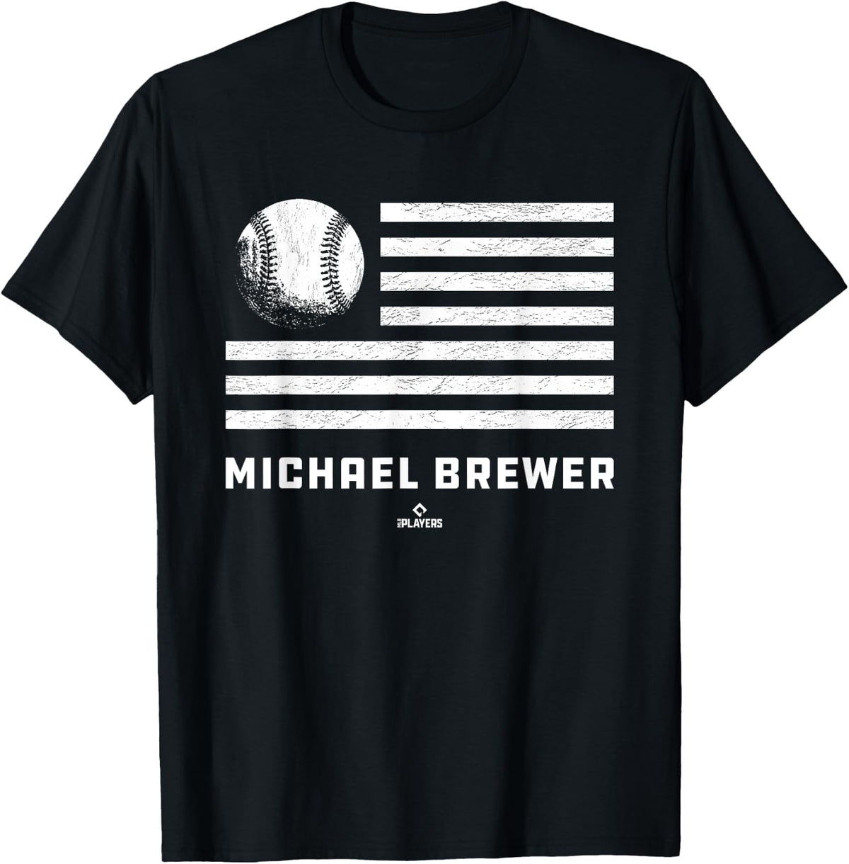 Flag Stripes Michael Brewer Prospect Baseball Fan Gear Apparel | Viral Streetwear Style