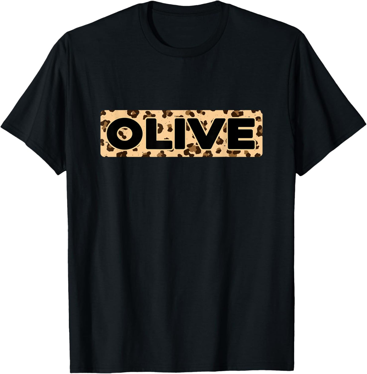 Funny Olive Leopard Print Personalized Name Olive Apparel Viral TikTok Find Fan Favorite