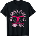 My Happy Place is Mid Air - Gymnast Girl Tumbling Apparel | Top Conversion Title | Daily Wear Essential