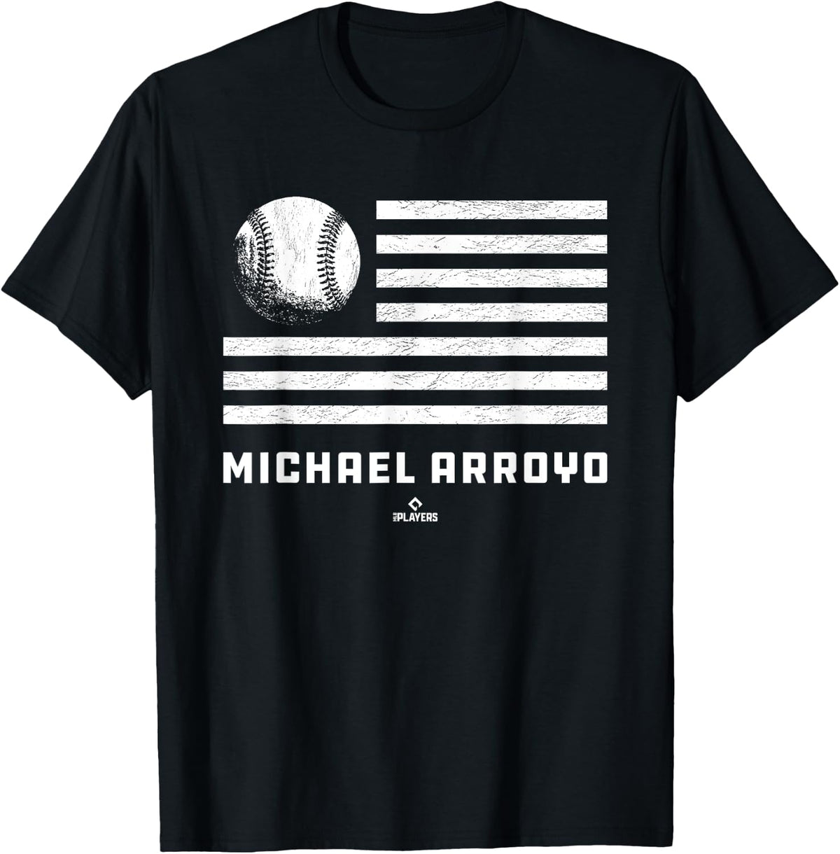 Flag Stripes Michael Arroyo Prospect Baseball Fan Gear Apparel | Everyday Casual Wear