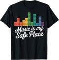 Rainbow Equalizer Music Is My Safe Place Apparel | US Viral Pick | Customer Favorite