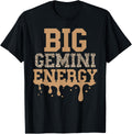 Gemini Birthday Women Cheetah Big Gemini Energy Zodiac Vibes Apparel Comfort Fit Best Seller Look